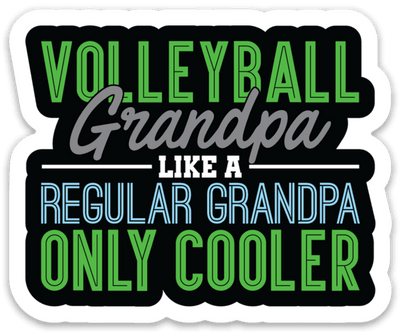 Volleyball Grandpa Sticker - Pura Vida Volleyball